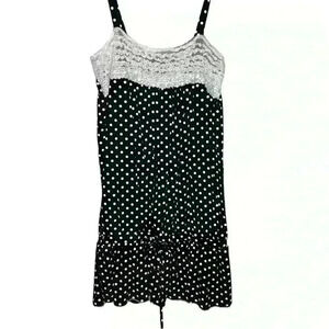 POLKADOT COQUETTE SLIP DRESS